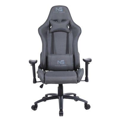 Nordic gaming racer fabric gamer chair dark grey